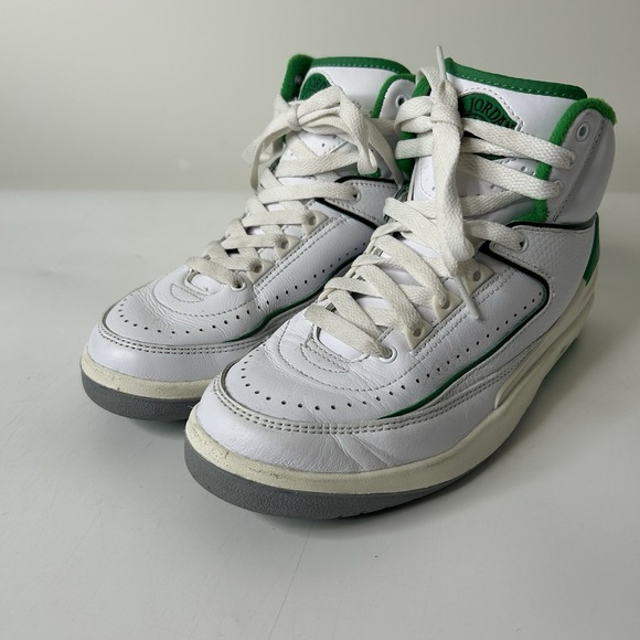 Lucky Brand Other - Nike Air Jordan 2 Retro 4Y White Lucky Green Sail DQ8562 103 Boys Youth Sneaker